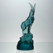 Lalique Ibex - Lalique Coloured Glass - Hickmet Fine Arts 