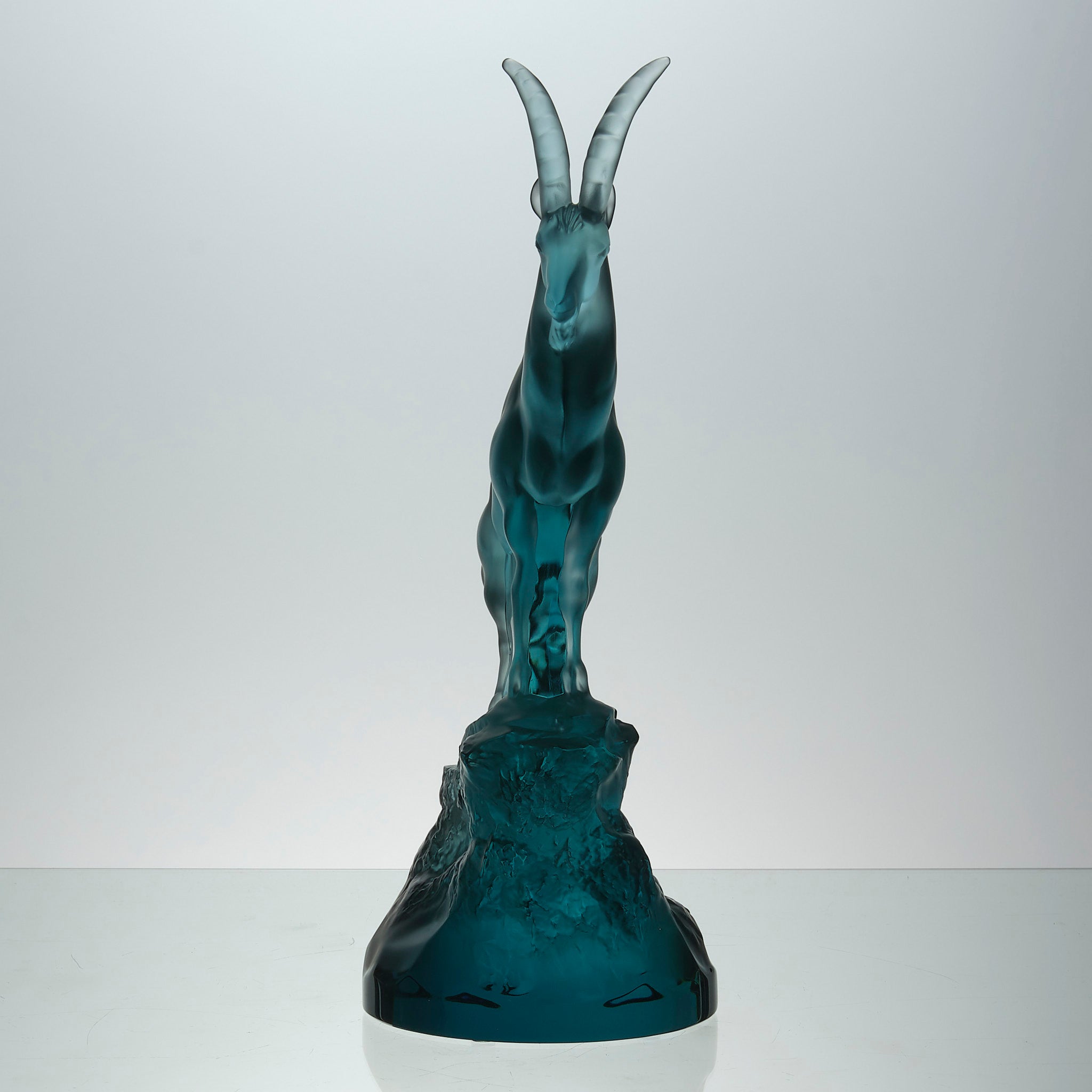 Lalique Ibex - Lalique Coloured Glass - Hickmet Fine Arts