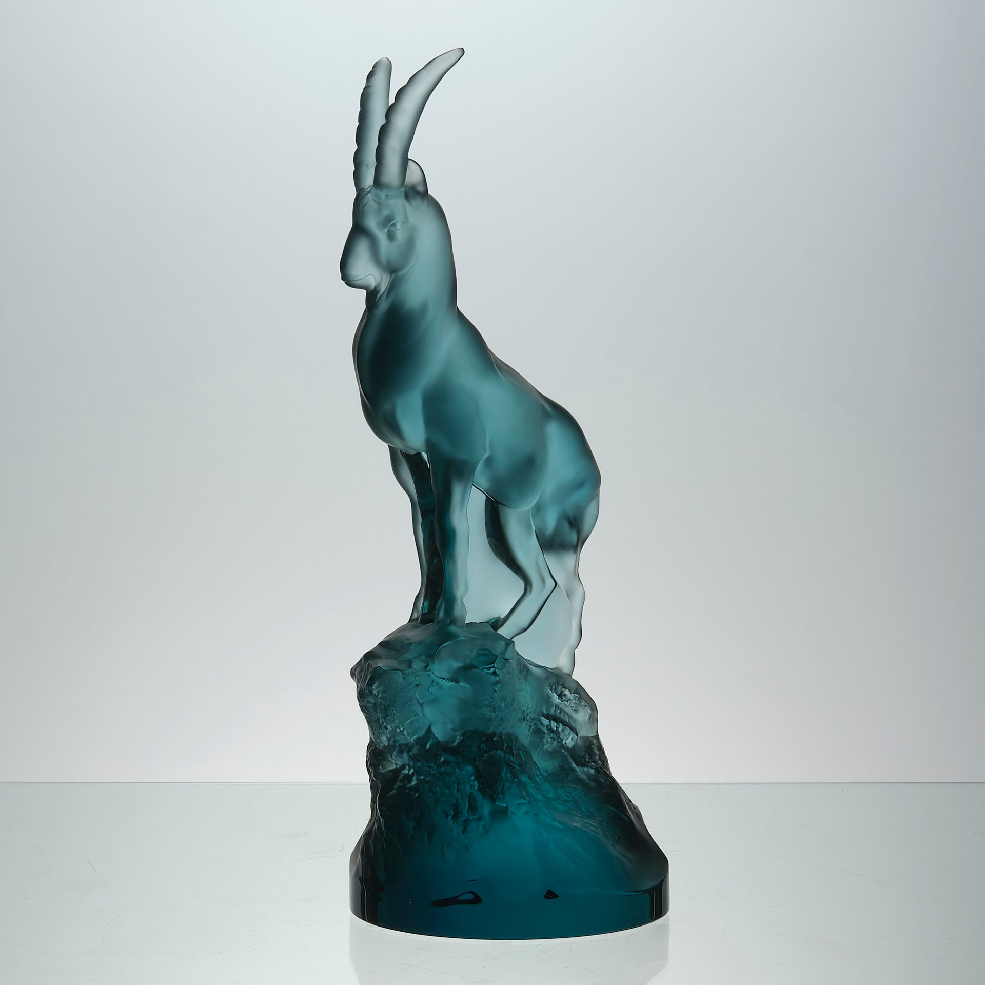Lalique Ibex - Lalique Coloured Glass - Hickmet Fine Arts 