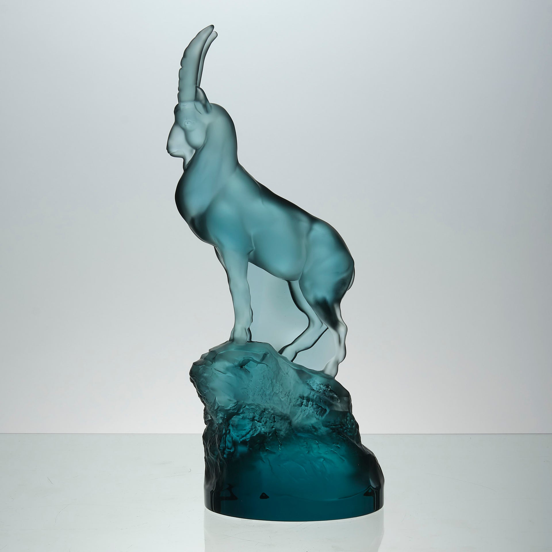 Lalique Ibex - Lalique Coloured Glass - Hickmet Fine Arts 