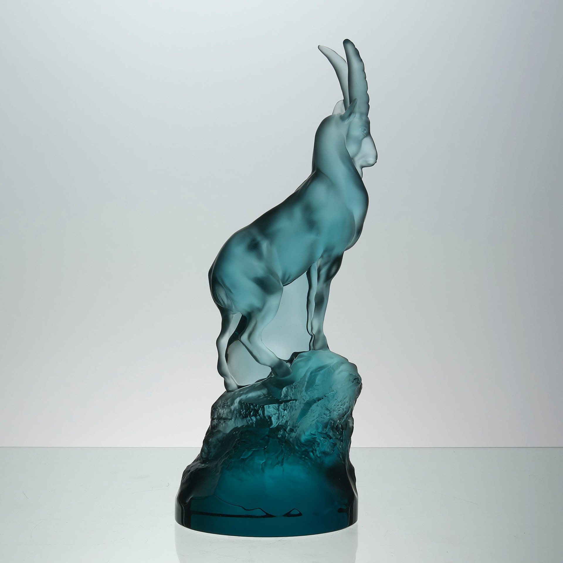Lalique Ibex - Lalique Coloured Glass - Hickmet Fine Arts 
