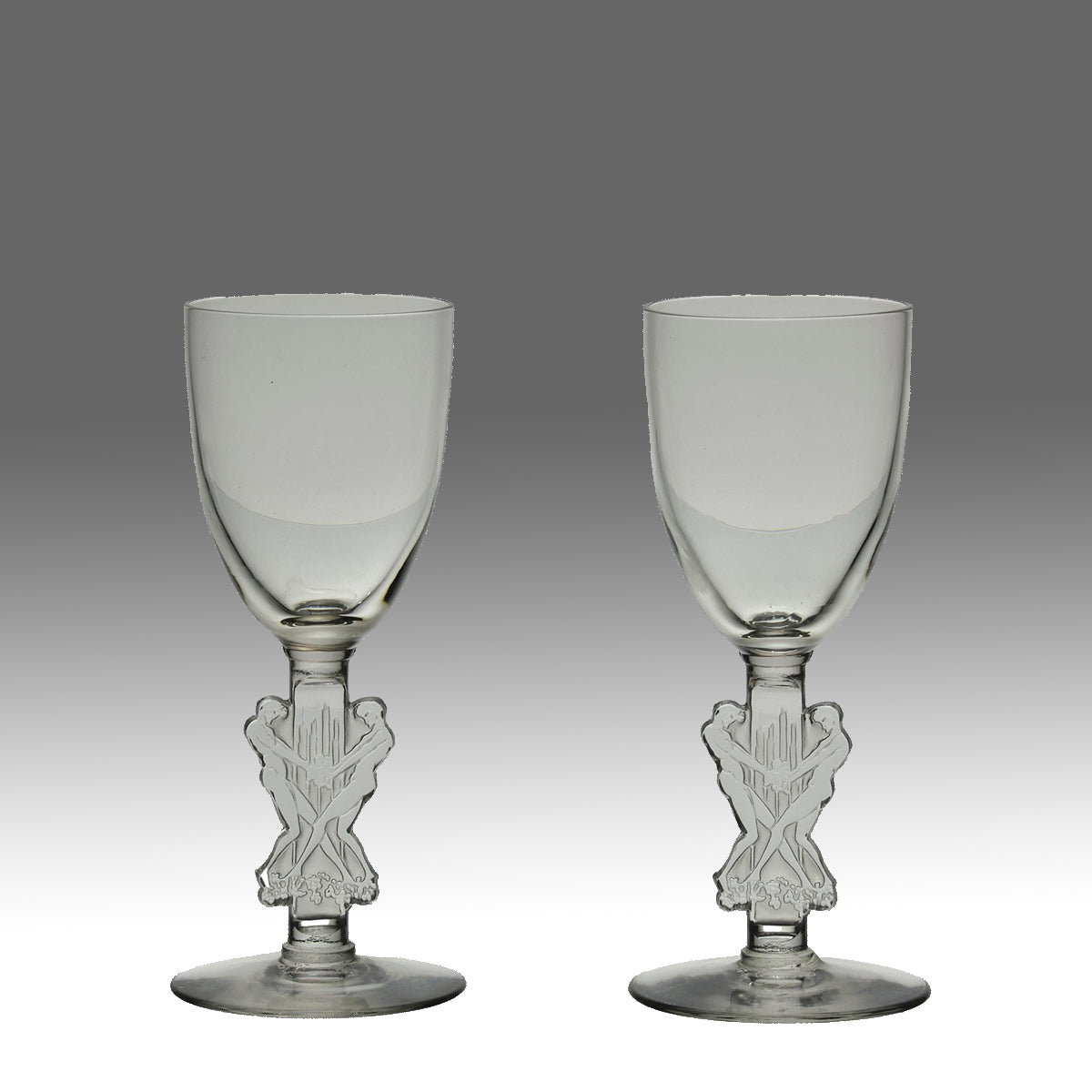 Rene Lalique Strasbourg Glasses - Art Deco Glasses - Hickmet Fine Arts