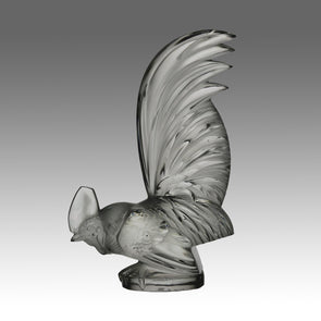 Lalique Coq Nain - Art Deco Glass Mascot - Hickmet Fine Arts