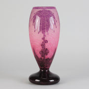 Le Verre Francais - Schneider Decor Dahlia Vase - Hickmet Fine Art