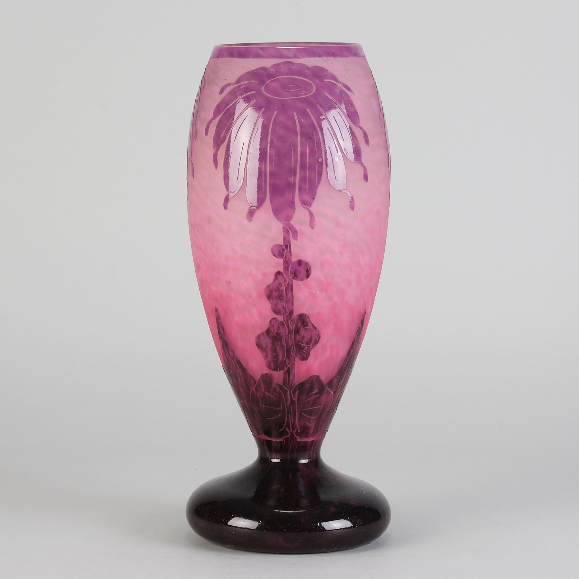 Le Verre Francais - Schneider Decor Dahlia Vase - Hickmet Fine Art