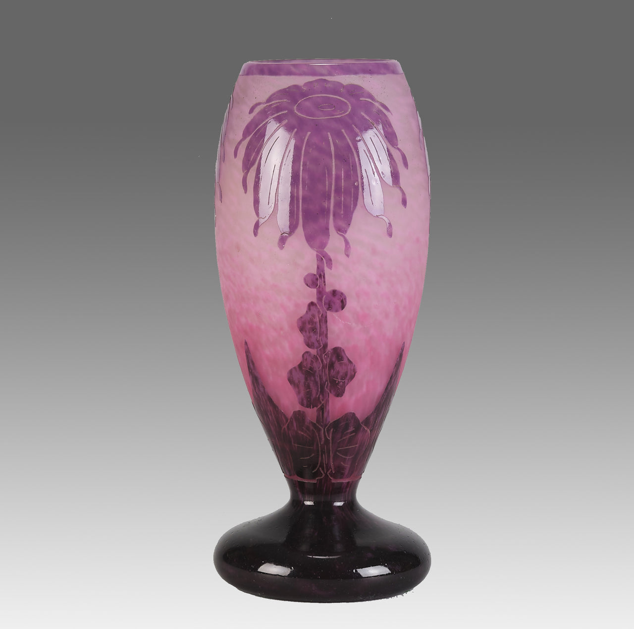 Le Verre Francais - Schneider Decor Dahlia Vase - Hickmet Fine Art