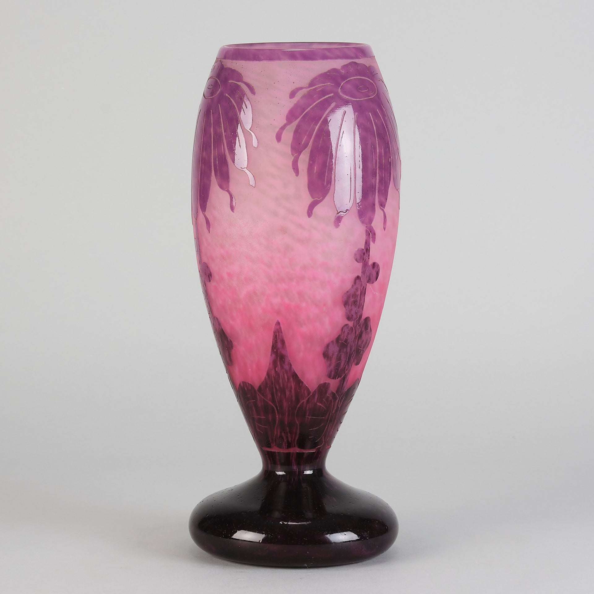Le Verre Francais - Schneider Decor Dahlia Vase - Hickmet Fine Art