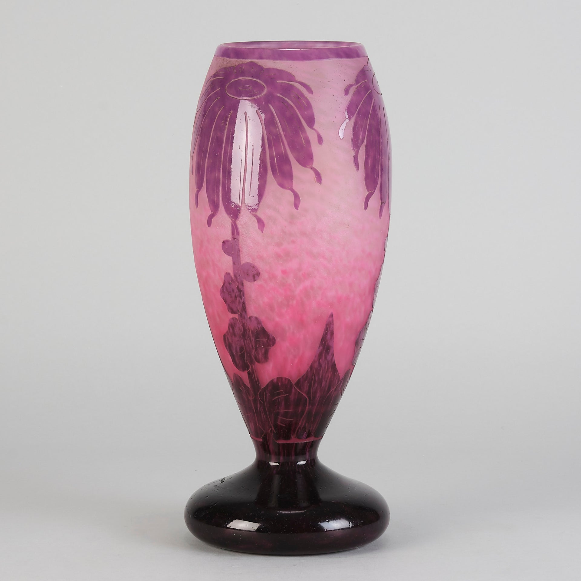 Le Verre Francais - Schneider Decor Dahlia Vase - Hickmet Fine Art