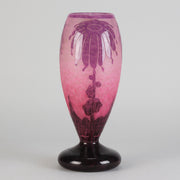 Le Verre Francais - Schneider Decor Dahlia Vase - Hickmet Fine Art