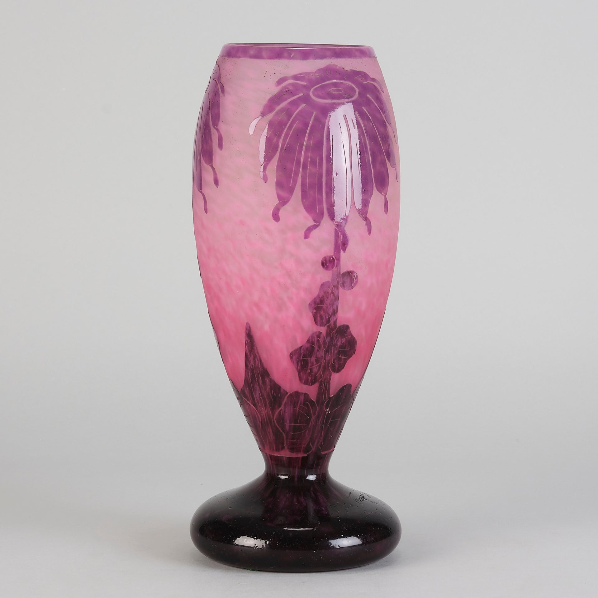 Le Verre Francais - Schneider Decor Dahlia Vase - Hickmet Fine Art