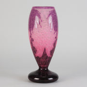 Le Verre Francais - Schneider Decor Dahlia Vase - Hickmet Fine Art
