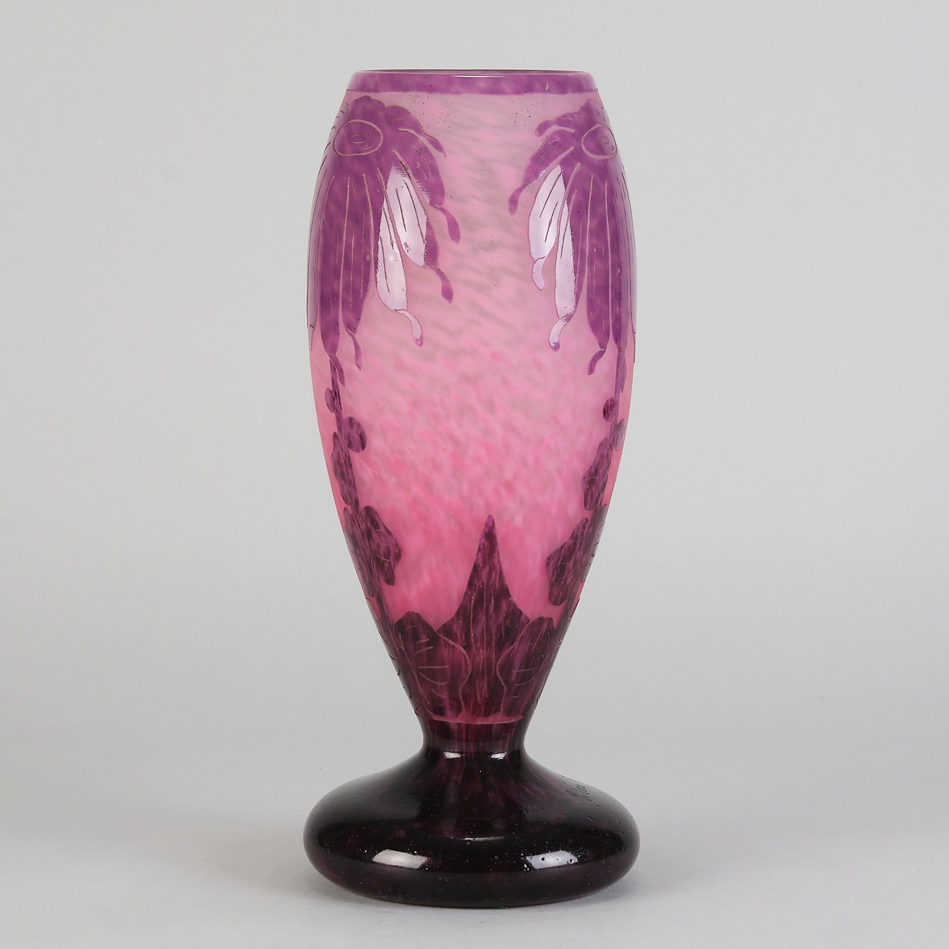 Le Verre Francais - Schneider Decor Dahlia Vase - Hickmet Fine Art