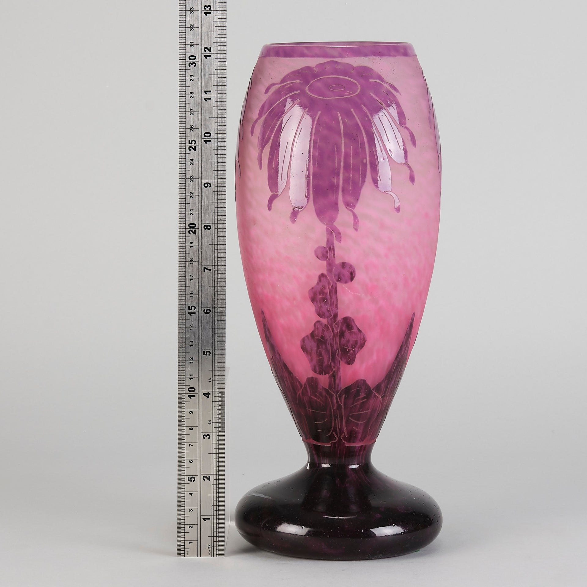 Le Verre Francais - Schneider Decor Dahlia Vase - Hickmet Fine Art