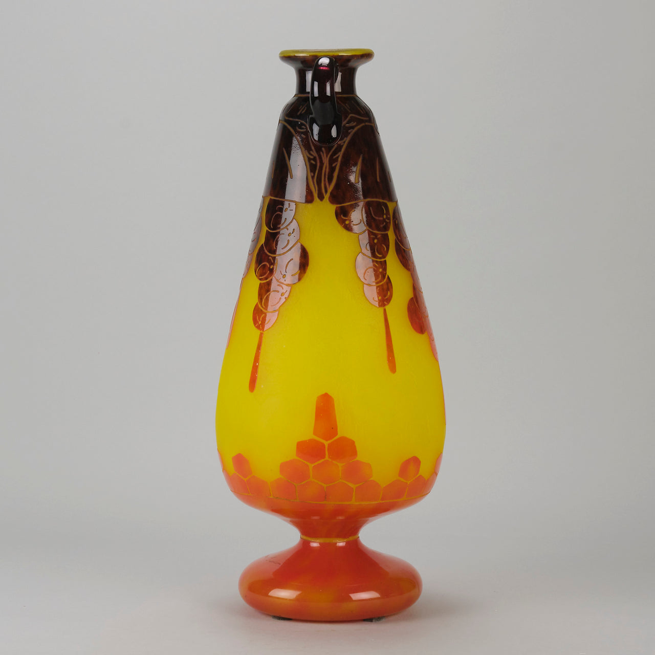 Le Verre Francais - Decor Fleur Vase - Hickmet Fine Art