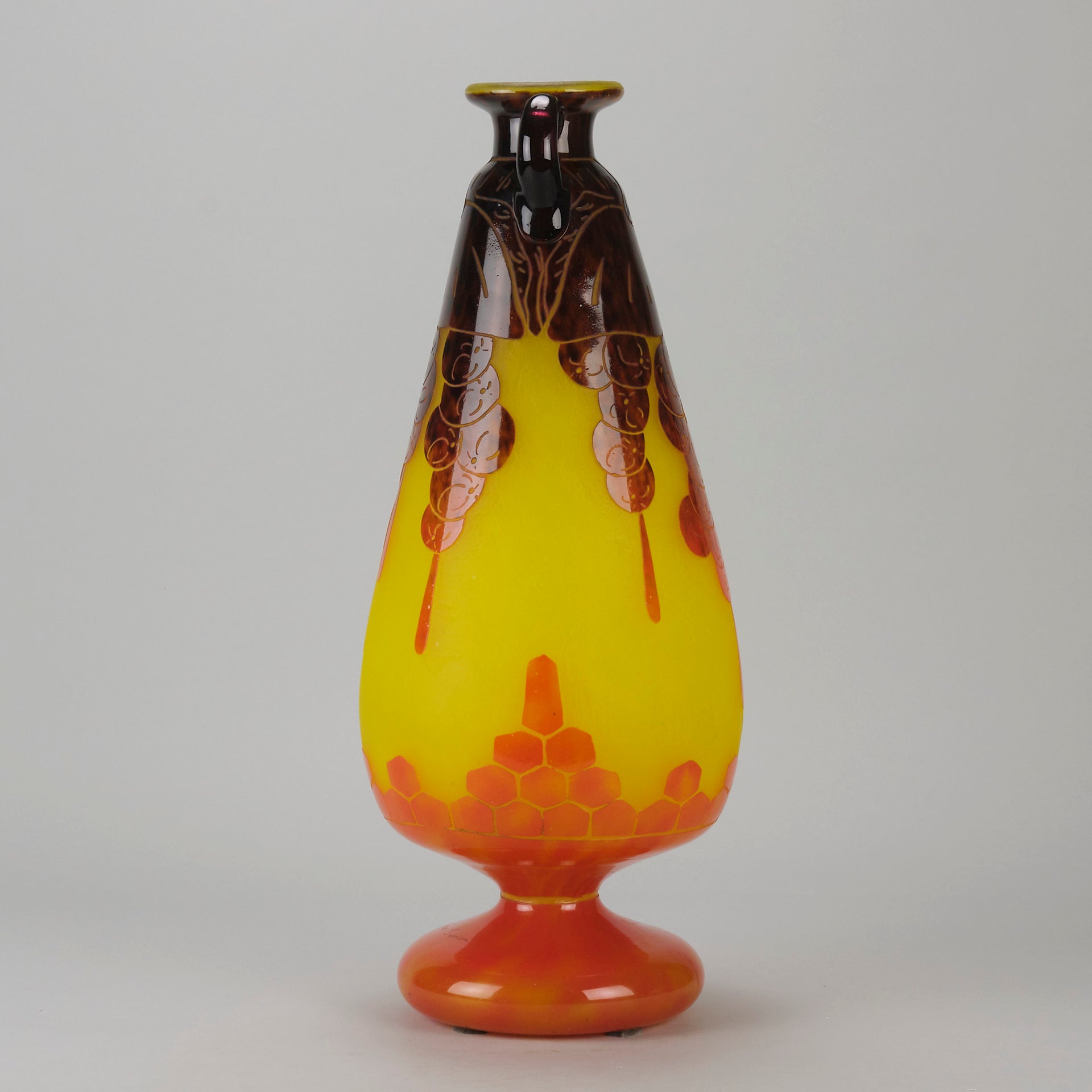 Le Verre Francais - Decor Fleur Vase - Hickmet Fine Art