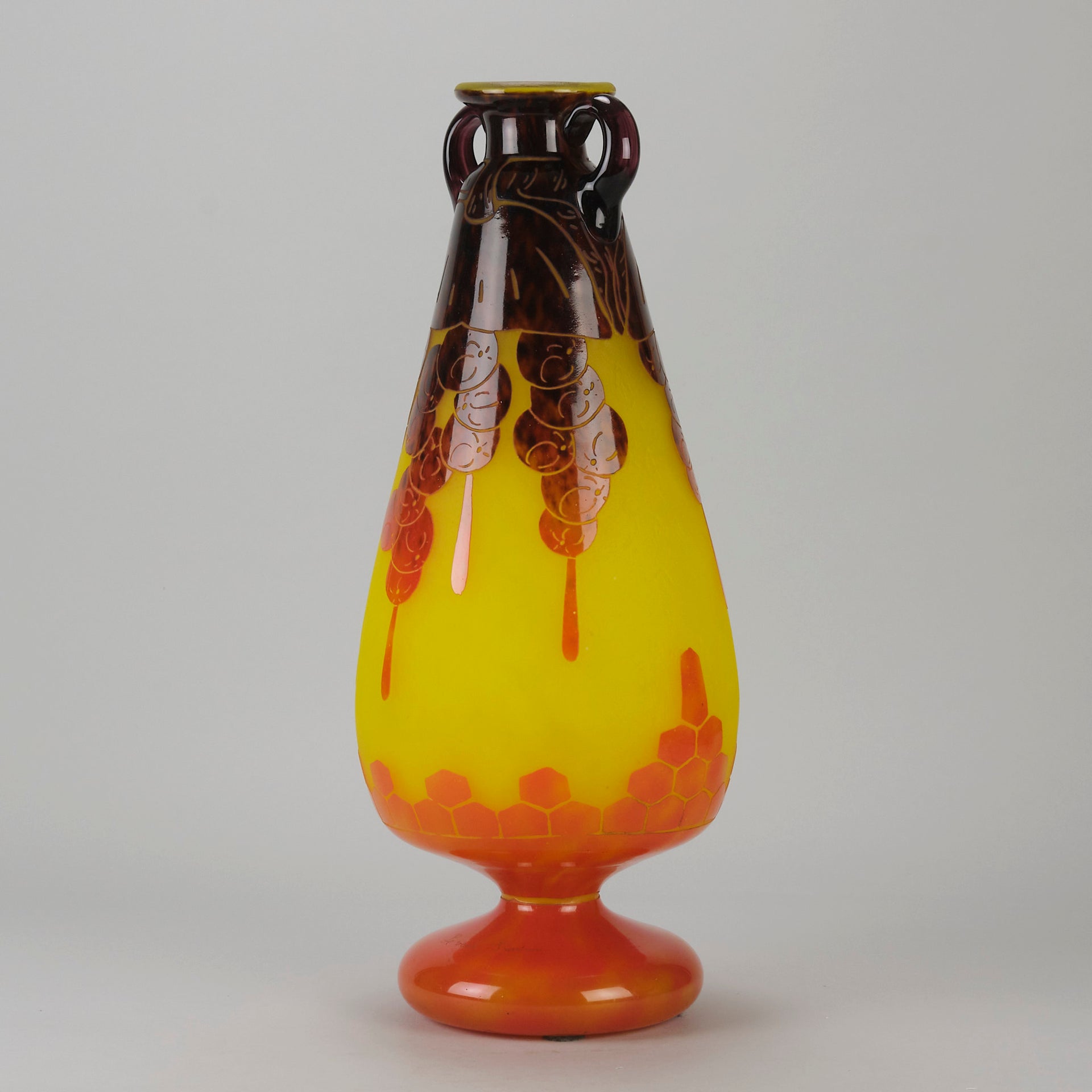 Le Verre Francais - Decor Fleur Vase - Hickmet Fine Art