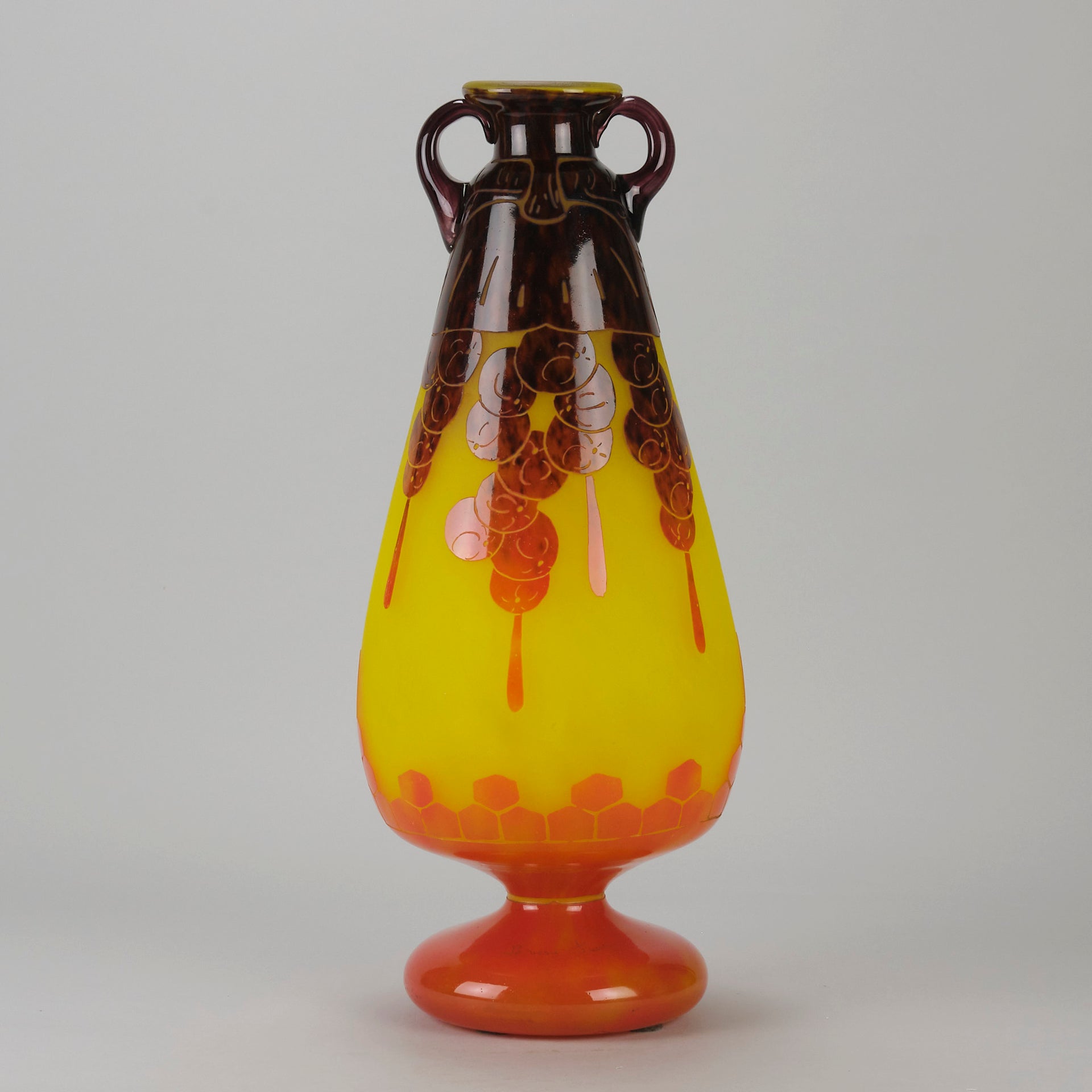 Le Verre Francais - Decor Fleur Vase - Hickmet Fine Art