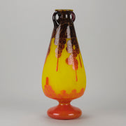 Le Verre Francais - Decor Fleur Vase - Hickmet Fine Art