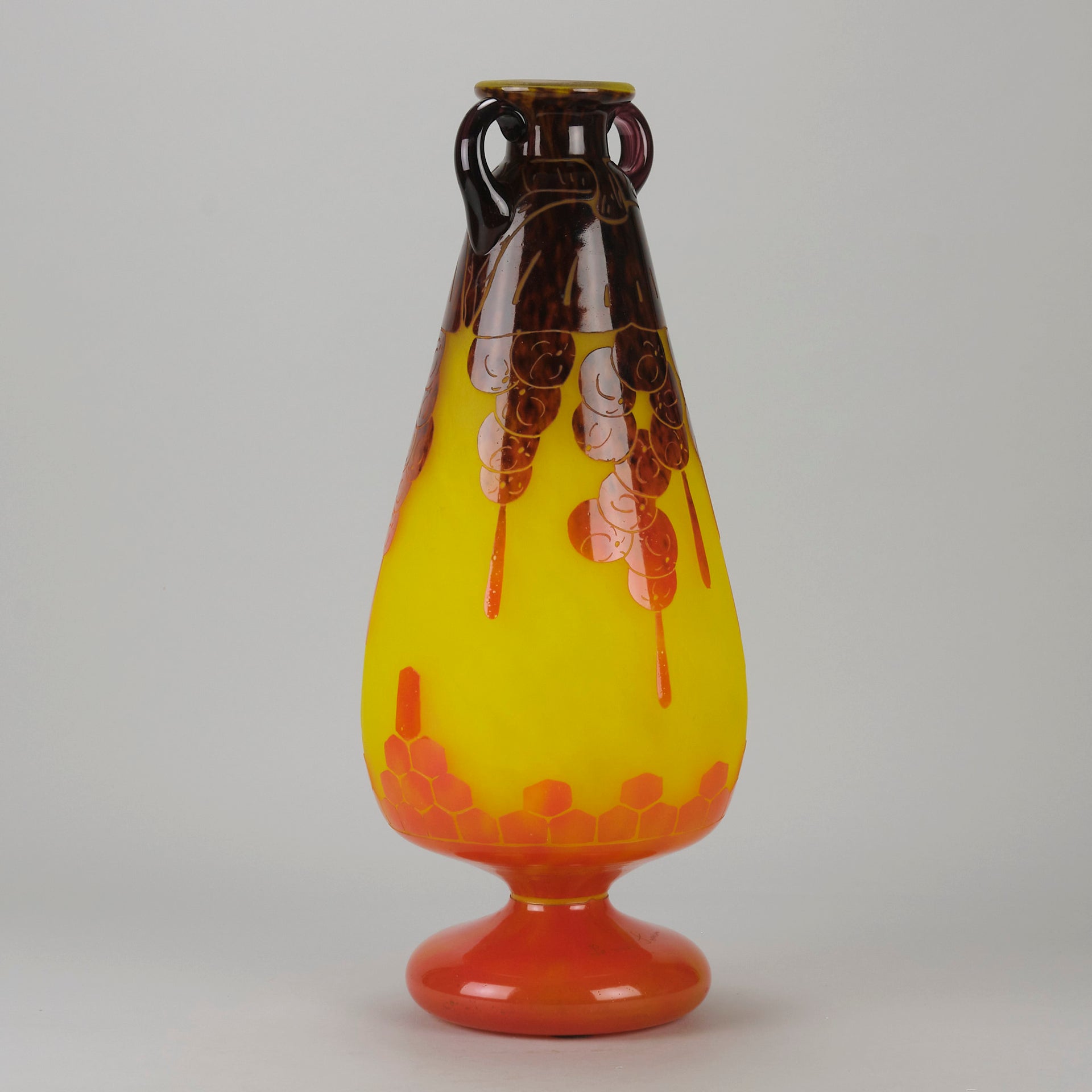 Le Verre Francais - Decor Fleur Vase - Hickmet Fine Art