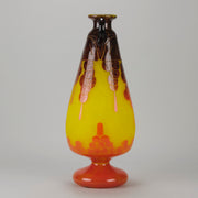 Le Verre Francais - Decor Fleur Vase - Hickmet Fine Art