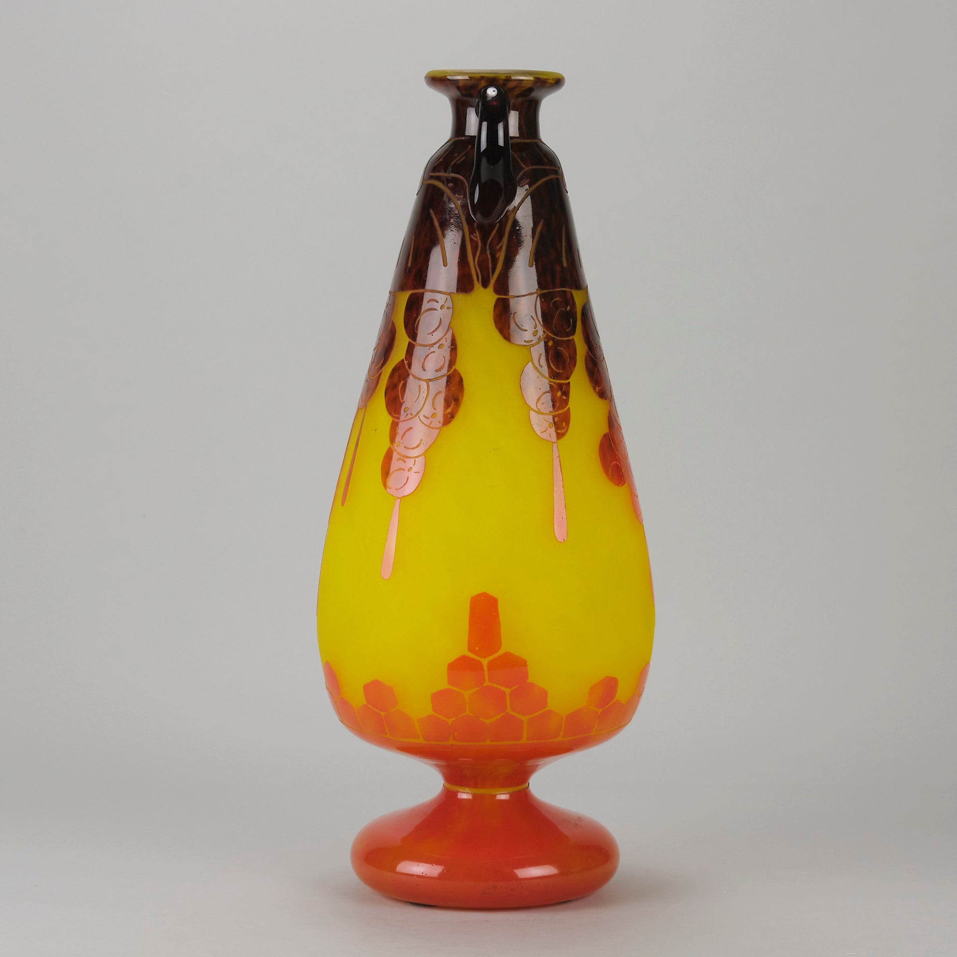 Le Verre Francais - Decor Fleur Vase - Hickmet Fine Art