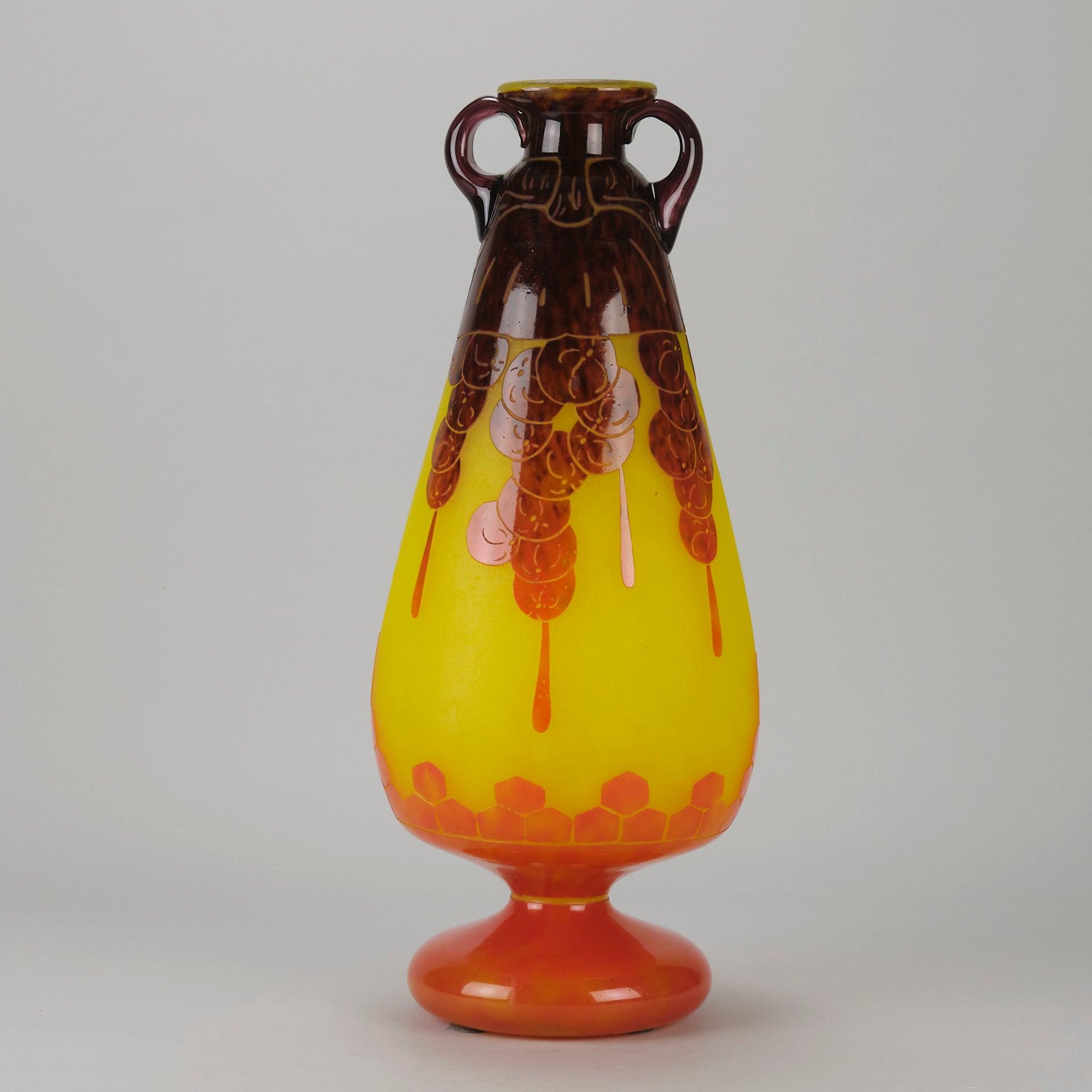 Le Verre Francais - Decor Fleur Vase - Hickmet Fine Art