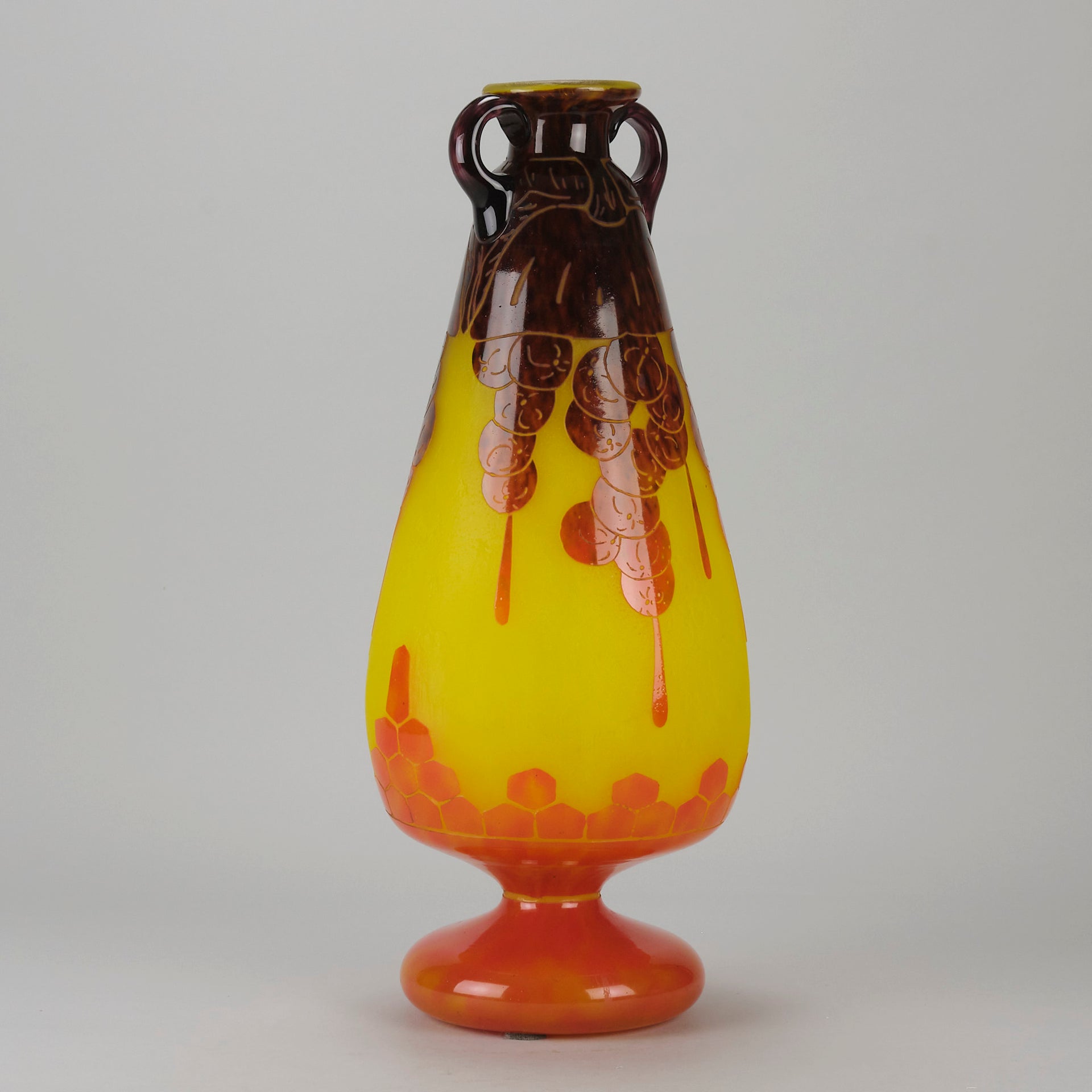 Le Verre Francais - Decor Fleur Vase - Hickmet Fine Art