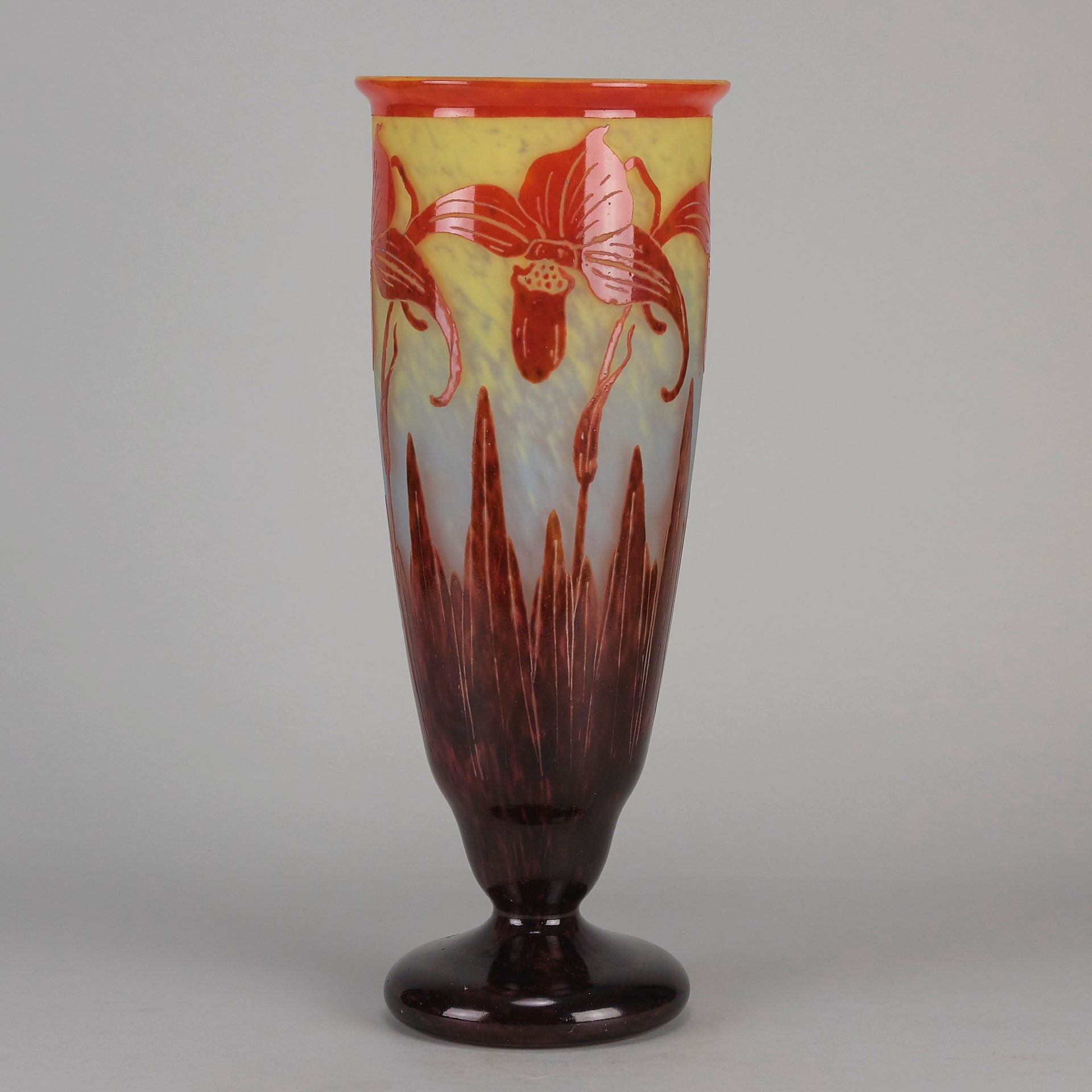Le Verre Francais - Orchid Vase - Hickmet Fine Art