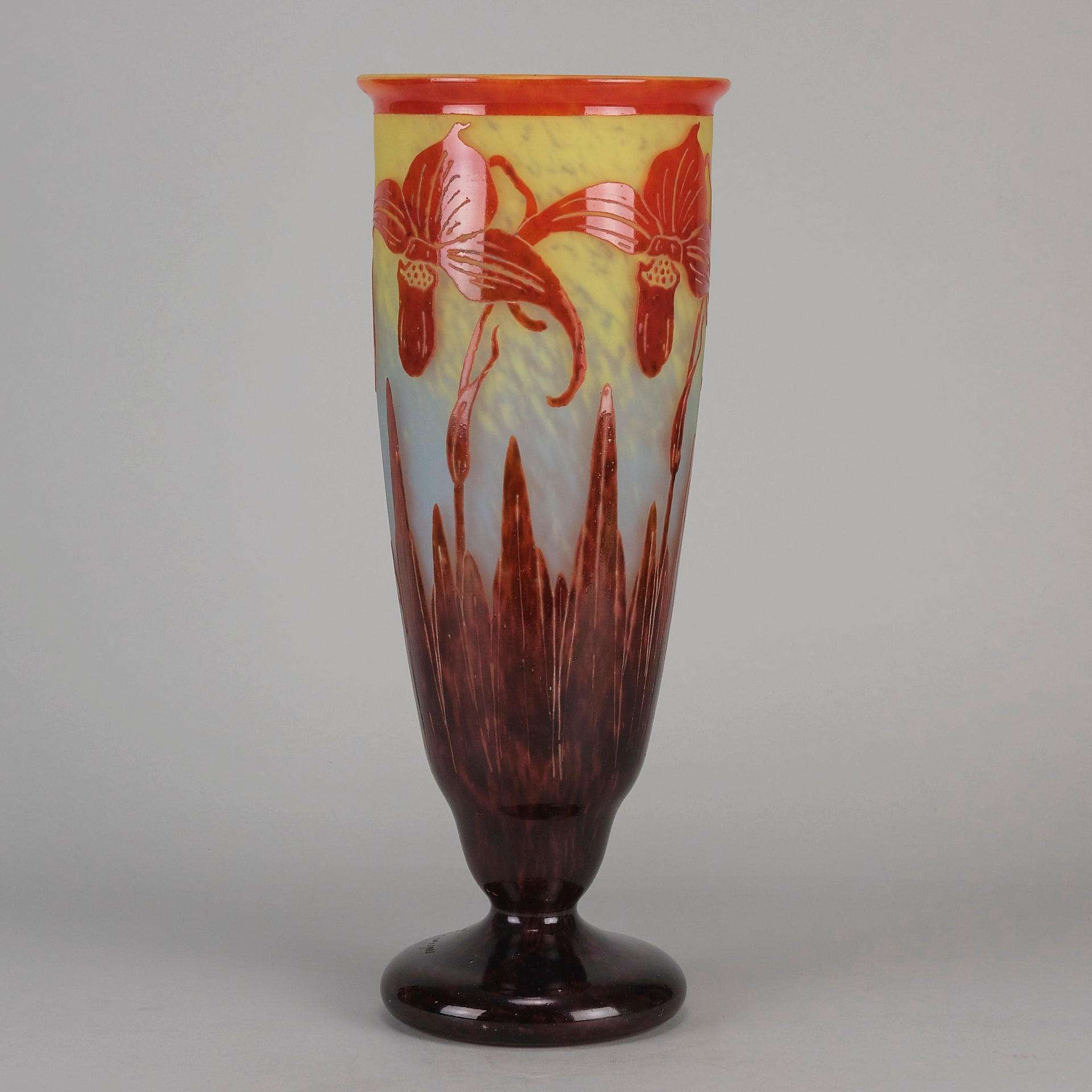 Le Verre Francais - Orchid Vase - Hickmet Fine Art