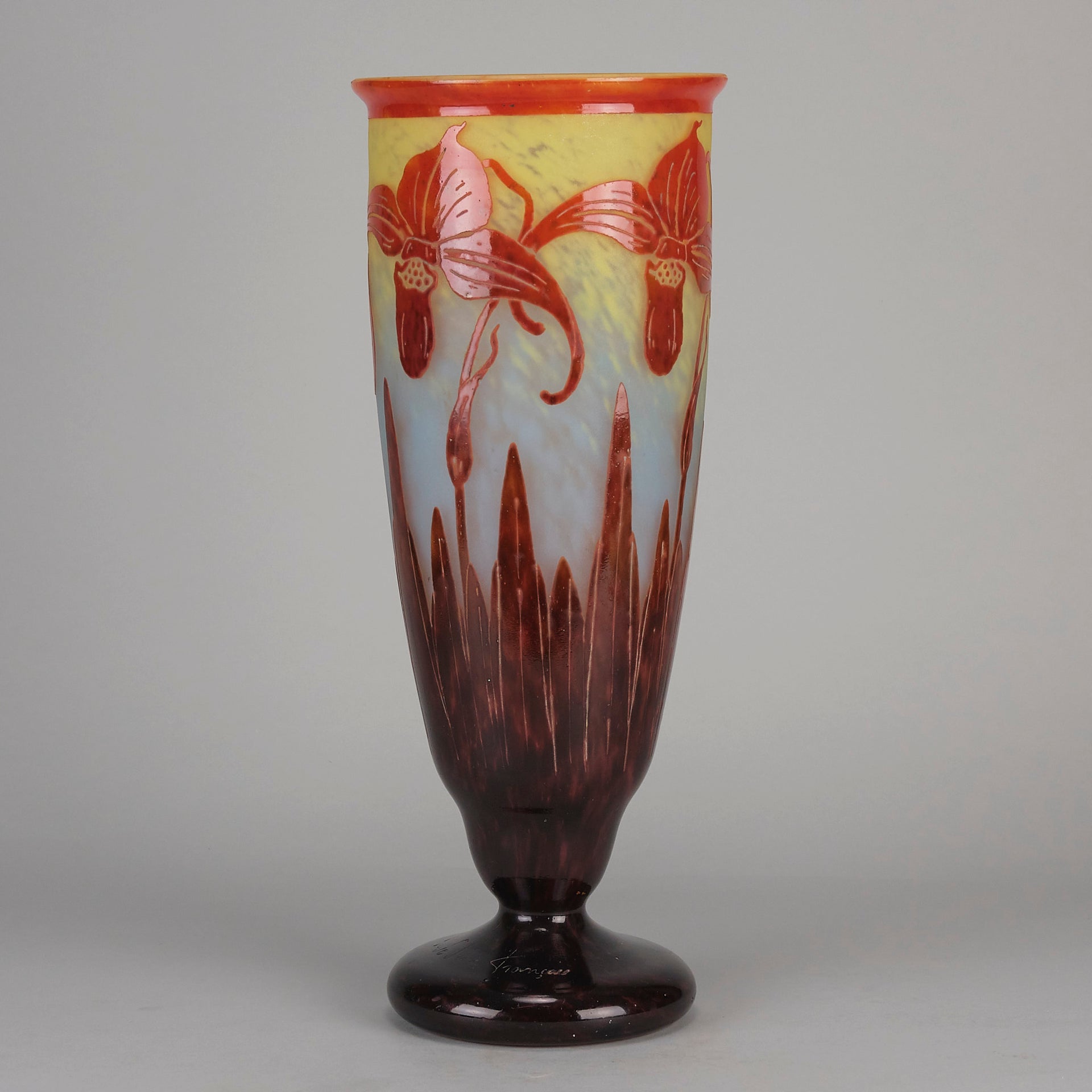 Le Verre Francais - Orchid Vase - Hickmet Fine Art