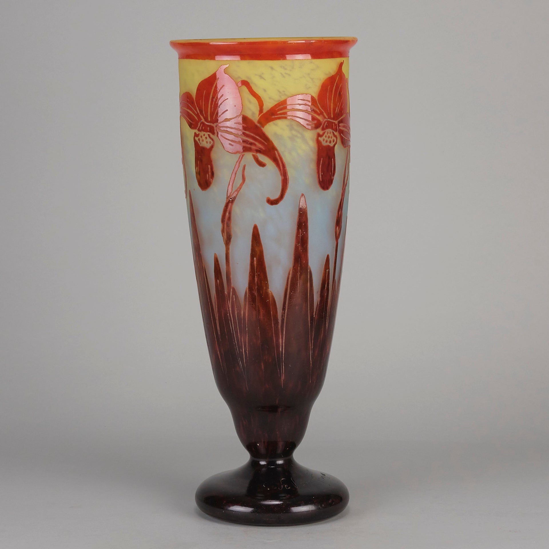 Le Verre Francais - Orchid Vase - Hickmet Fine Art