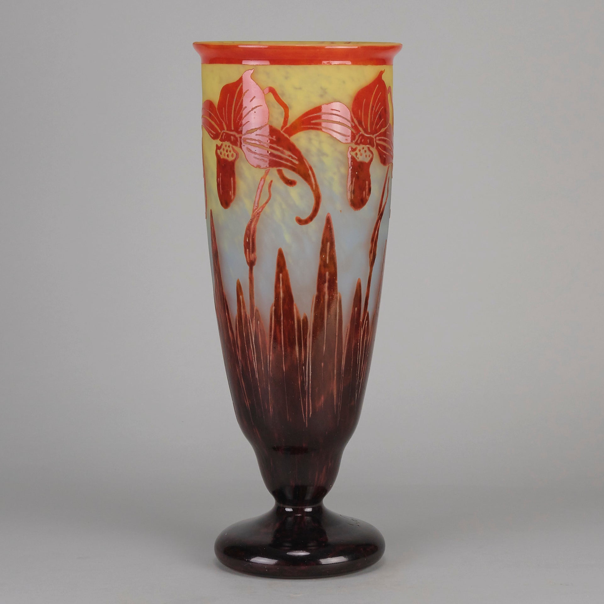 Le Verre Francais - Orchid Vase - Hickmet Fine Art