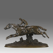 Pierre Lenordez Bronze - Steeplechaser - Hickmet Fine Arts 
