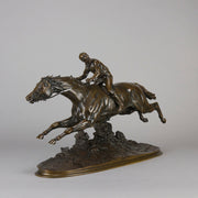 Pierre Lenordez Bronze - Steeplechaser - Hickmet Fine Arts 