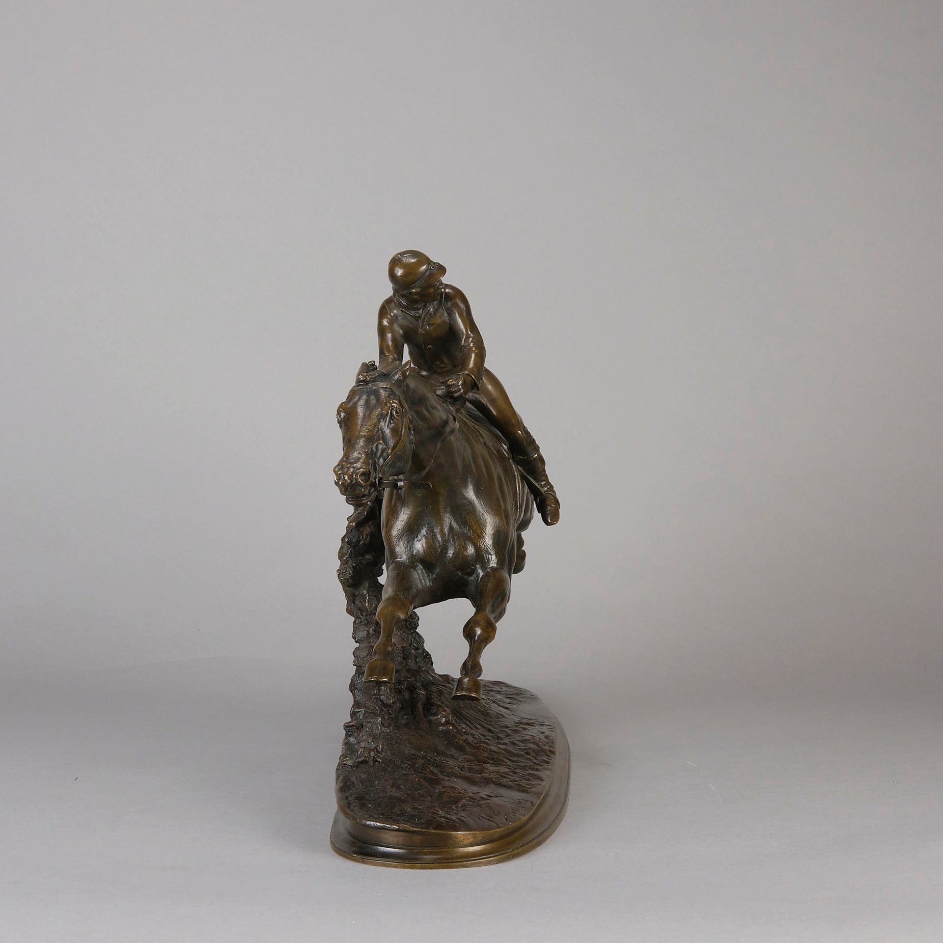 Pierre Lenordez Bronze - Steeplechaser - Hickmet Fine Arts 