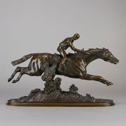 Pierre Lenordez Bronze - Steeplechaser - Hickmet Fine Arts 