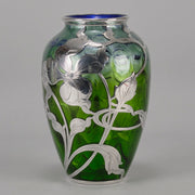 Art Nouveau Silvered Loetz Vase - Art Nouveau Glass - Hickmet Fine Arts 
