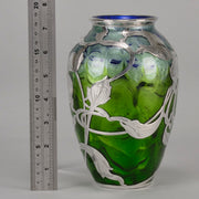 Art Nouveau Silvered Loetz Vase - Art Nouveau Glass - Hickmet Fine Arts 