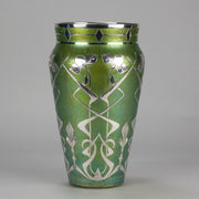 Silvered Loetz Vase - Art Nouveau Glass - Hickmet Fine Arts 
