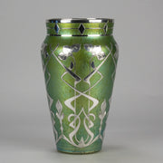 Silvered Loetz Vase - Art Nouveau Glass - Hickmet Fine Arts 