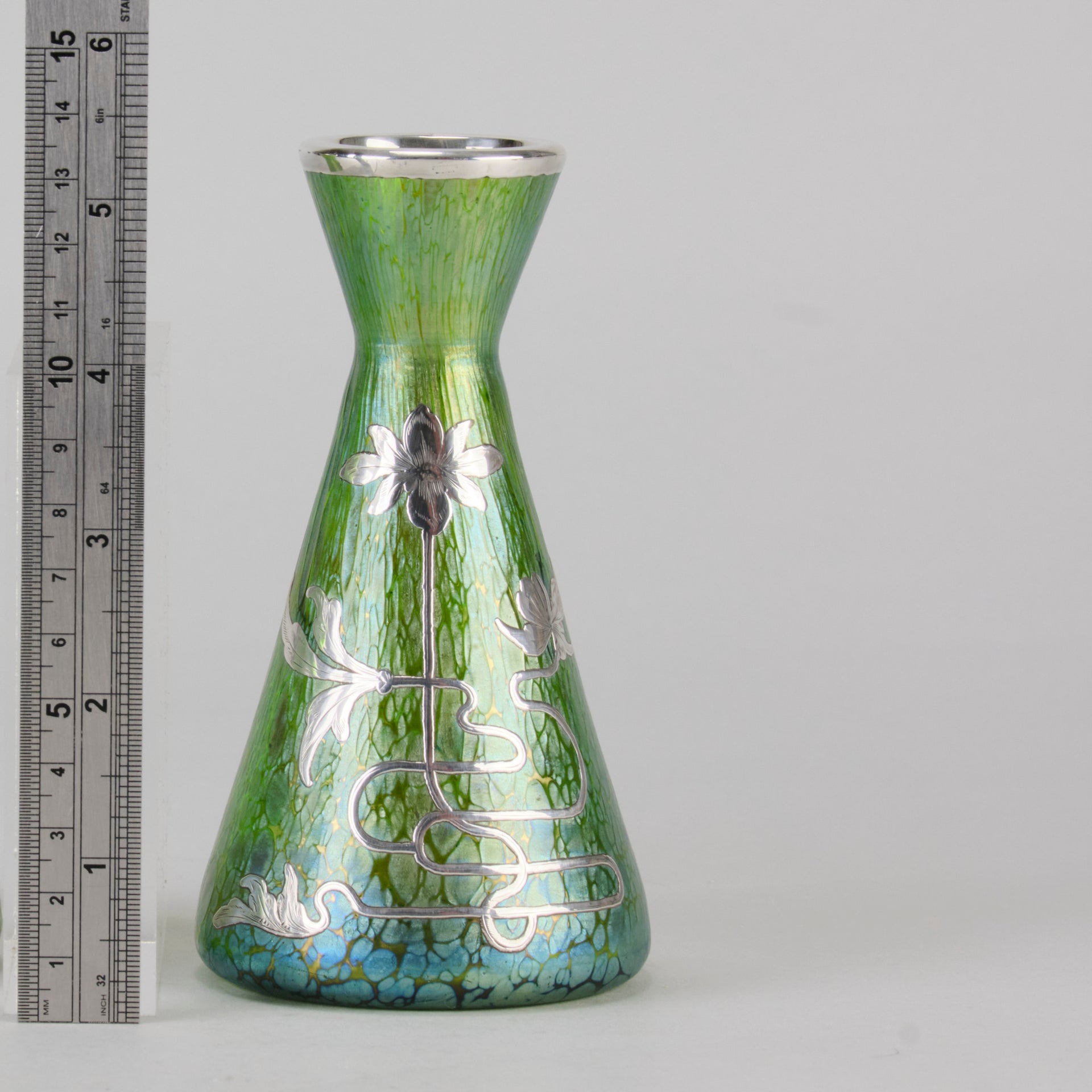 Loetz Conical Vase - Art Nouveau - Hickmet Fine Arts 