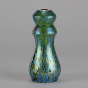 Loetz Silvered overlay Vase - Art Nouveau Glass - Hickmet Fine Arts 