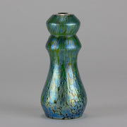 Loetz Silvered overlay Vase - Art Nouveau Glass - Hickmet Fine Arts 