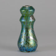 Loetz Silvered overlay Vase - Art Nouveau Glass - Hickmet Fine Arts 
