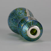 Loetz Silvered overlay Vase - Art Nouveau Glass - Hickmet Fine Arts 