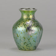 Loetz Green Papillon Vase - Art Nouveau - Hickmet Fine Arts 