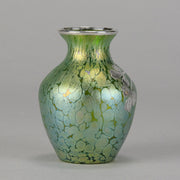 Loetz Green Papillon Vase - Art Nouveau - Hickmet Fine Arts 