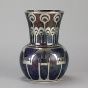 Silvered Loetz Vase - Art Nouveau Glass - Hickmet Fine Arts 
