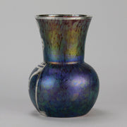 Silvered Loetz Vase - Art Nouveau Glass - Hickmet Fine Arts 