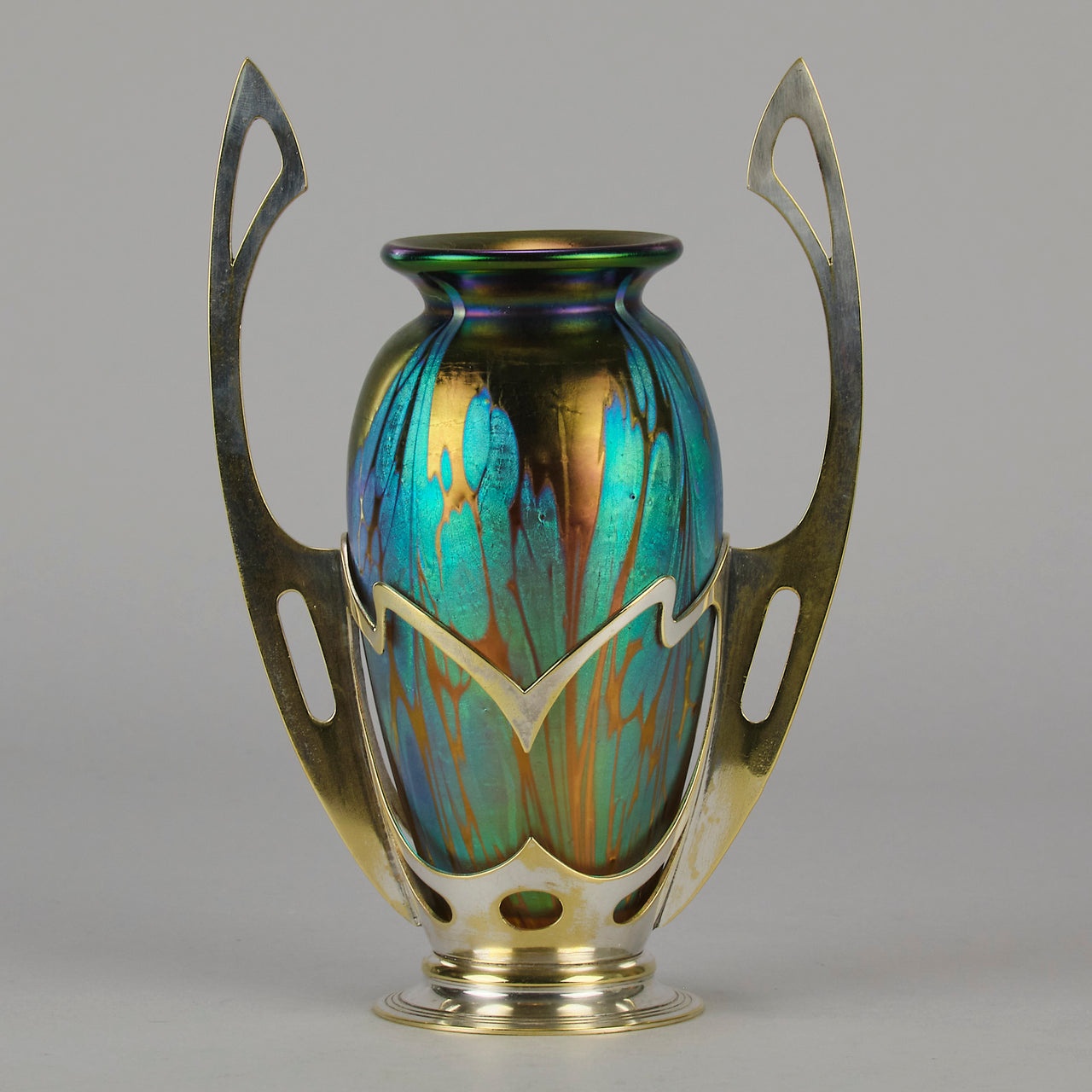 Secessionist  - Loetz Vase - Loetz Glass  - Art Nouveau Glass - Hickmet Fine Arts 